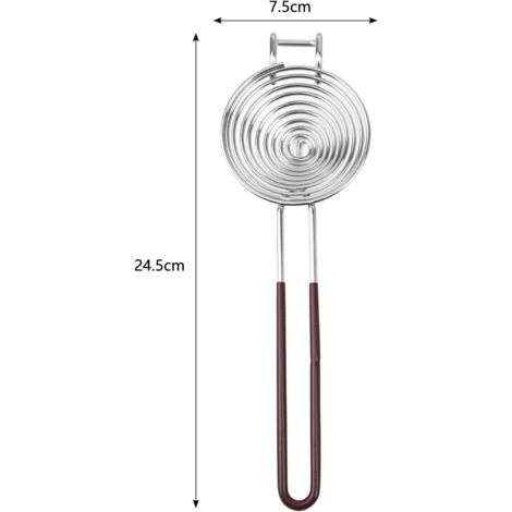 Separateur Oeuf Jaune et Blanc Panier de Basket, Separateur Oeuf en Acier Inoxydable, avec Manche Allongé, Gadget Cuisine Utiles, pour La Pâtisserie ou Comme Petite Passoire (1/5)