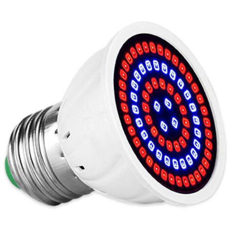 Zwei E14 Vollspektrum-LED-Pflanzenlampen mit UV- und Infrarotlicht, geeignet für Zimmerpflanzen, Gemüse, Blumen, Gärten, Gewächshäuser und Sukkulenten.