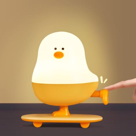 Luce notturna a forma di gallina per neonati/bambini, ricaricabile tipo C, funzione timer da 30 minuti, lampada da comodino, regalo per bambini