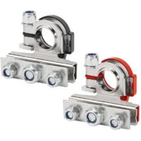 Terminales de batería de coche, paquete de 3 terminales de batería de 12 V para coches, camiones, barcos y casas móviles.