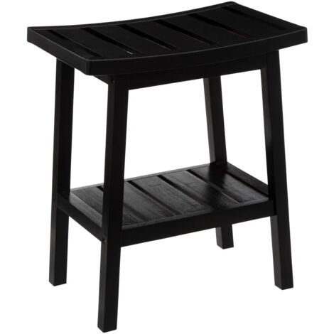 Aufbewahrungshocker bambus schwarz - 5five