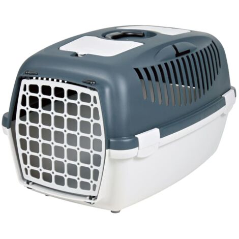 Trixie Hundetransportbox Capri 3 hellgrau/grau S 40 × 38 × 61 cm
