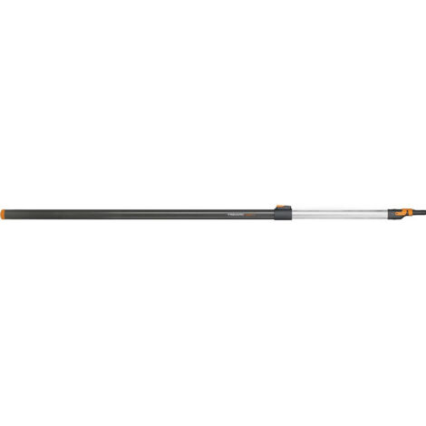 Fiskars QuikFit Teleskopstiel Schwarz und Orange 140-250 cm