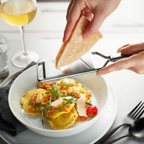 Gefu Primeline Gourmet-Hobel Mini, Reibe, Raspel, Küchenhelfer, Edelstahl / Kunststoff, 28.2 cm, 29227 (1/4)