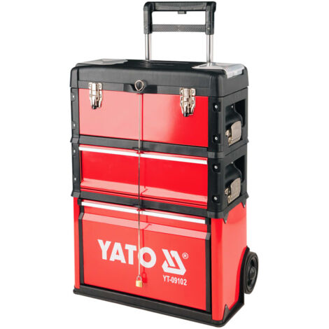 Yato Werkzeugwagen rot und schwarz 52 x 32 x 72 cm (1/5)