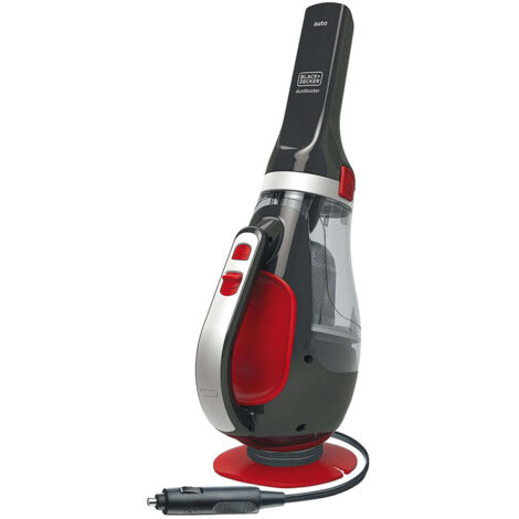 Black+Decker ADV1200 Leistungsstarker Handstaubsauger für das Auto, Zyklon, 12V, Grau und Rot