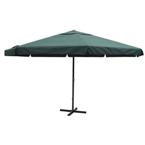 Sonnenschirm Grün Aluminium 500 cm vidaXL