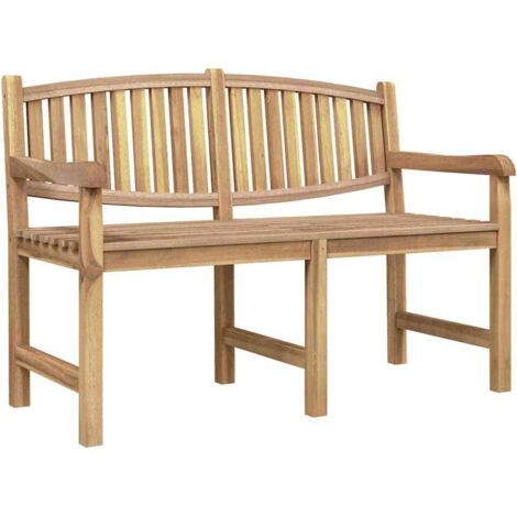 Gartenbank 149,5x60x90 cm aus massivem Teakholz (1/5)