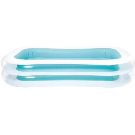 Intex Planschbecken 262 x 175 x 56 cm – Aufblasbarer Family Pool mit 2 Luftkammern – Entleerungsventil – 770 l Wasserinhalt – Intellinet (1/10)
