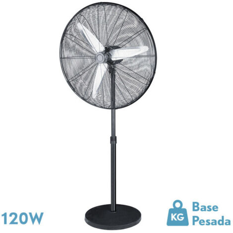 Fan de Fuß alarcon 120w schwarz 3vel 55d 3asp Aluminium Silber schwenkbar und oszillierend