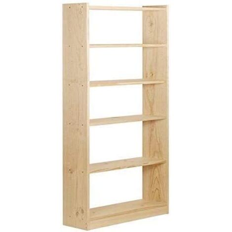 Astigarraga Regalsystem aus unbehandelter Kiefer 80x25x184,7 cm braun