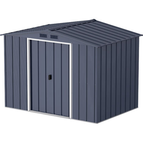 Tepro Metallgerätehaus Eco 8x6 anthrazit Gerätehaus Metall Garten (1/5)