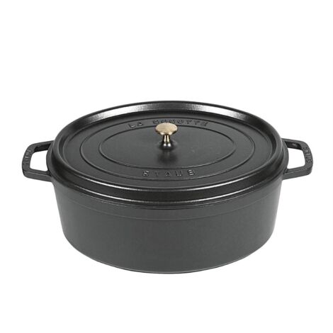 Cocotte Schmortopf oval nClassic Gusseisen 6,7 l 33cm schwarz (1/4)