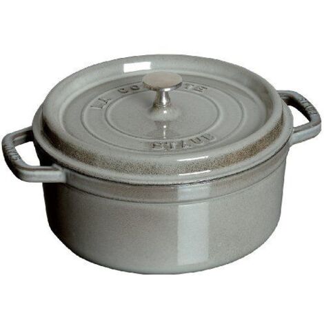 Staub Mini Cocotte 10 cm Grau Graphit Gusseisen (1/2)