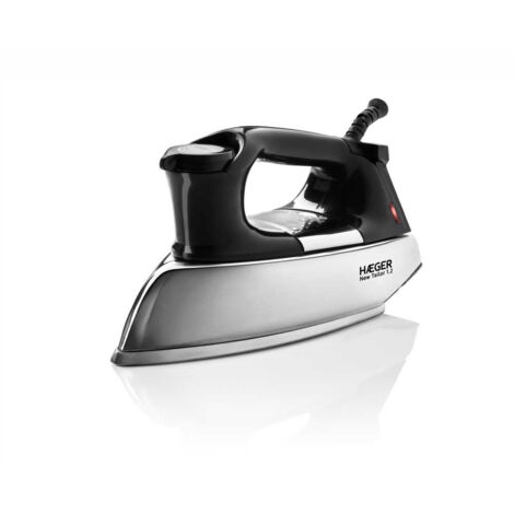 Haeger DI-120.001B Griddle Eisen seco Sole de aluminium 1200 W Schwarz, Stahl