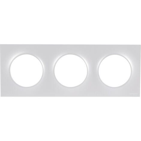 Schneider Electric ODACE Styl Abschlussplatte Weiß, clip-in