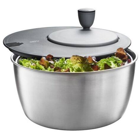 GEFU Rotare Salatschleuder de Salatschleuder Edelstahl Handgriff/Knauf