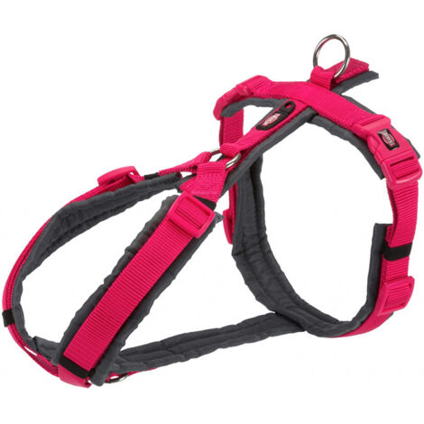 Trixie Hunde Premium Trekking Geschirr fuchsia/graphit XL