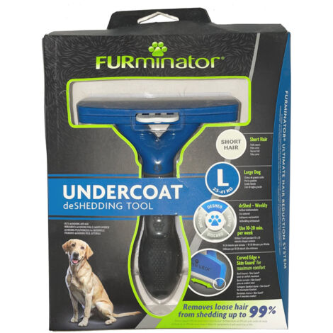 FURminator für kurzhaarige große Hunde, deShedding-Pflege Werkzeug