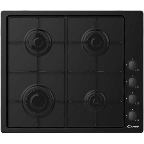 Candy CHW6LBB Gaskochfeld schwarz 4 Kochzonen (1/8)