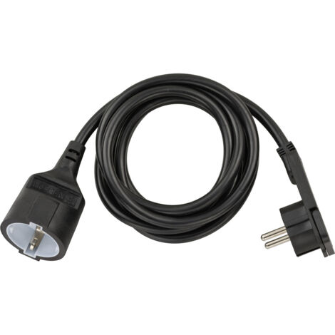 Brennenstuhl 1168980020 Strom Verlängerungskabel Schwarz 2.00 m H05VV-F 3G 1,5 mm²