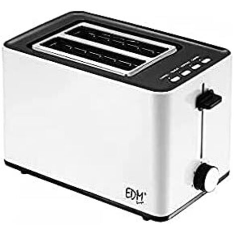 EDM Toaster mit doppelter Schlitz, weiß, 850W