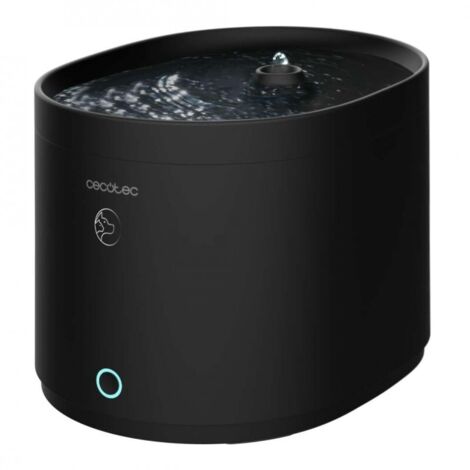 Automatischer Haustierbrunnen mit Fassungsvermögen de 2,5 Liter, inklusive Filter und Wifi-Steuerung conwithreminders de Reinigung und Tankentleerung.