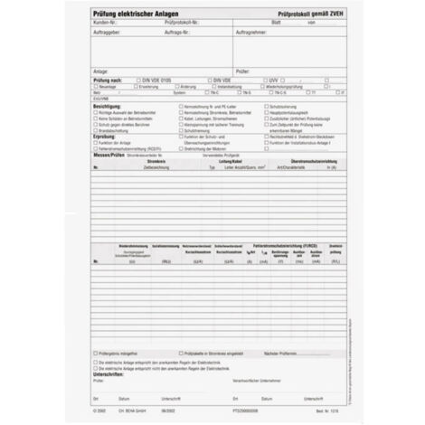 Beha Amprobe 2146070 1278D  Prüfprotokoll  1 St.
