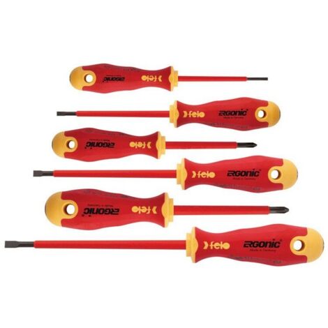 SET MIT 6 FELO-ERGONIC VDE-SCHRAUBENDREHERN + MAGNETISIERER - L/FL41396199 (1/5)