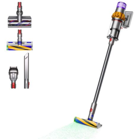 Dyson V15 Detect Absolute Akku-Staubsauger Nickel Gelb