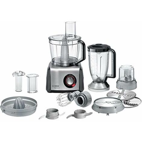 Bosch - Küchenmaschine -, MultiTalent 8, 1250 W, Schwarz, Edelstahl, MC812M844