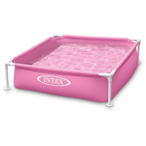 Intex 57172 Rosa Mini Frame Pool 122x122x30cm Wasserkapazität 337 L