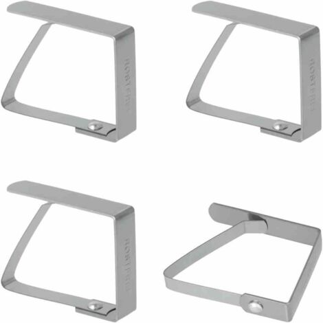 Metaltex Tischdeckenfixierer aus Edelstahl, 4er-Set (1/3)