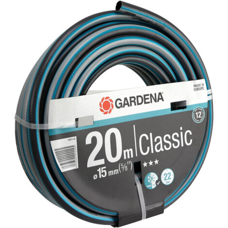 Gardena Gartenschlauch Classic 20m Ø15mm blau grau