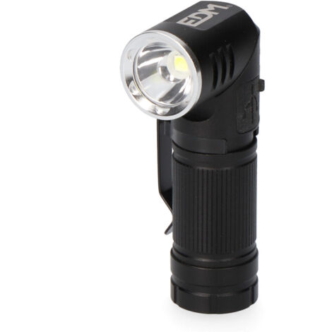 edm Taschenlampe LED schwarz 8W 450 Lumen wiederaufladbar (1/5)