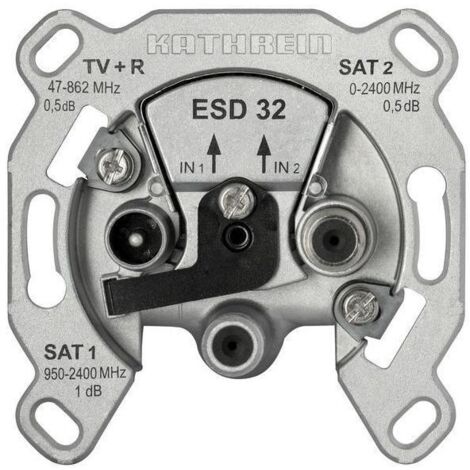 Kathrein SAT-Steckdose 3fach Einzeldose, Twin ESD 32 (1/5)