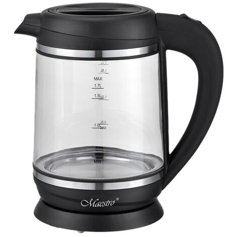 Maestro MR-060 Elektrischer Wasserkocher 1,7 Liter schwarz (1/2)