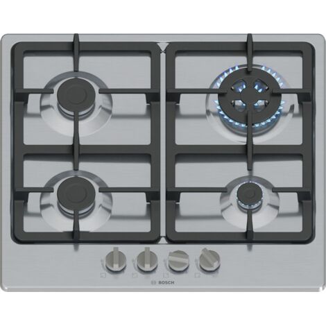 Bosch Serie 4 PGH6B5K90 Gasherd Edelstahl 60 cm