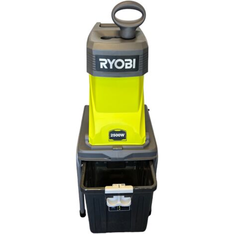 Ryobi RSH2545B Elektrischer Gartenhäcksler Schwarz und Grün