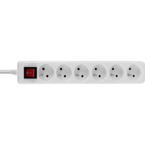 Lindy 73126 Steckdosenleiste weiß 6 Steckdosen 3680 Watt (1/5)