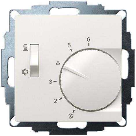 eberle Unterputzthermostat Weiß Temperaturregelung (1/2)