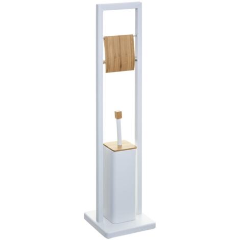 WC-Bürste und Toilettenbürste, Metall, Bambus - 5five Simple Smart