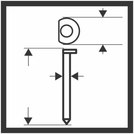 Bosch DA Senkkopf-Stift, SK64-34 57G, 1,8mm, 57mm, verzinkt, 4000er-Pack - 2608200523