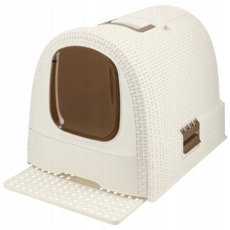 Curver Katzentoilette Modern Weiß 51 x 38,5 x 39,5 cm
