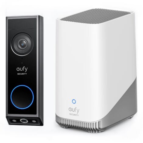 Eufy Video-Türklingel 2K Kabellose Kamera Schwarz