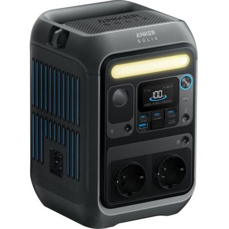 Powerstation Anker SOLIX C300X, mit Tragegurt, Batterie 288 Wh, 300 W (0% MwSt)