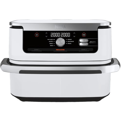 Ninja AF500EUWH Foodi FlexDrawer Heißluft-Fritteuse weiß
