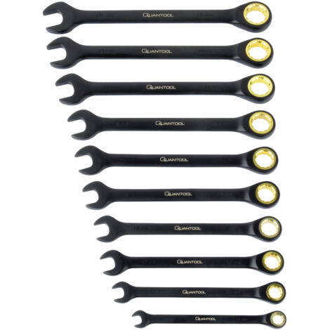 Brüder Mannesmann Q25210 10-teiliges Satz verstellbare Schraubenschlüssel 8-19 mm (1/2)