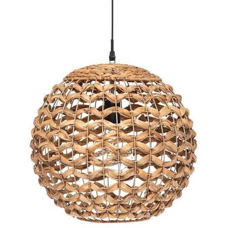 Hängeleuchte SAND mit Lampenschirm aus Hyazinth, Ø 38 cm (1/5)