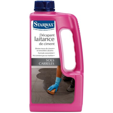 Décapant Laitance Starnet 1l élimine Efficacement Les Voiles De Ciment Et La Laitance - Starwax